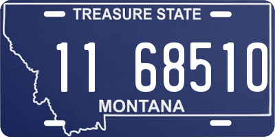 MT license plate 116851O