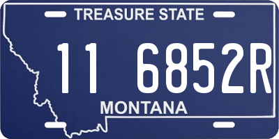 MT license plate 116852R