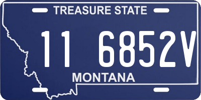 MT license plate 116852V