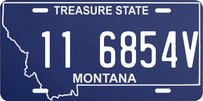 MT license plate 116854V