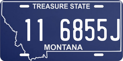 MT license plate 116855J