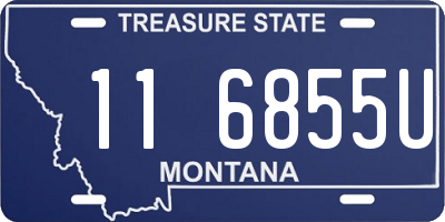 MT license plate 116855U