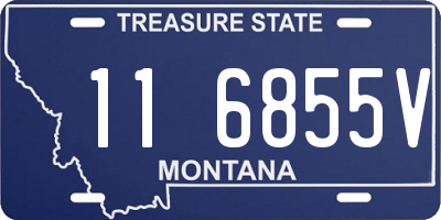 MT license plate 116855V