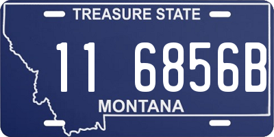 MT license plate 116856B