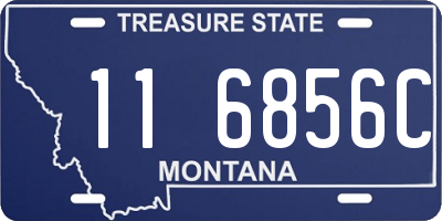 MT license plate 116856C