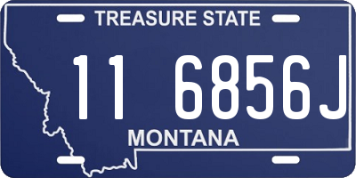 MT license plate 116856J