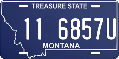 MT license plate 116857U
