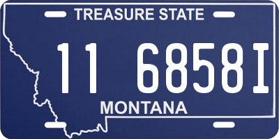 MT license plate 116858I