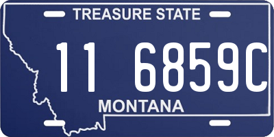 MT license plate 116859C