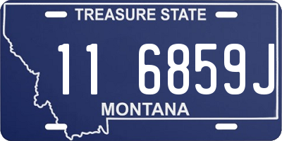 MT license plate 116859J