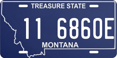 MT license plate 116860E
