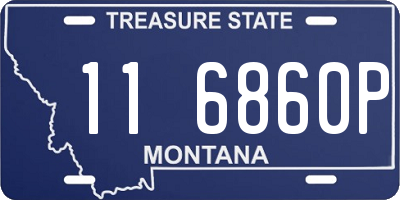 MT license plate 116860P