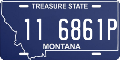 MT license plate 116861P