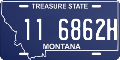 MT license plate 116862H