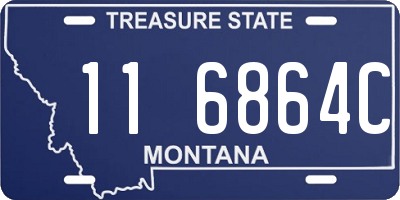 MT license plate 116864C