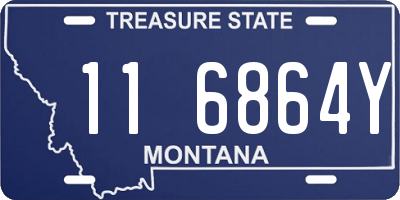 MT license plate 116864Y
