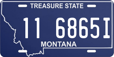 MT license plate 116865I