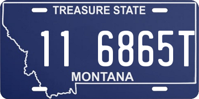 MT license plate 116865T