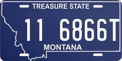 MT license plate 116866T