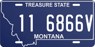 MT license plate 116866V