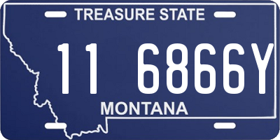 MT license plate 116866Y