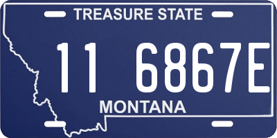 MT license plate 116867E