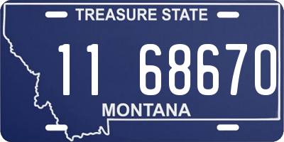 MT license plate 116867O