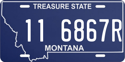 MT license plate 116867R