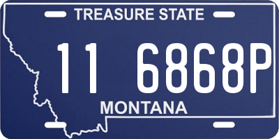 MT license plate 116868P