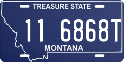 MT license plate 116868T
