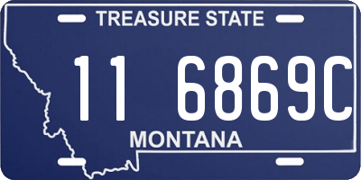 MT license plate 116869C