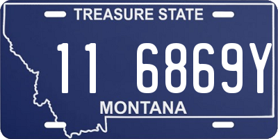 MT license plate 116869Y
