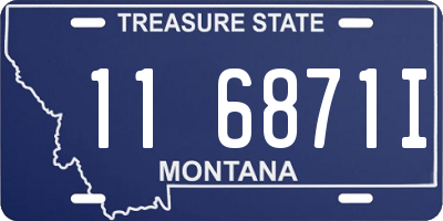 MT license plate 116871I
