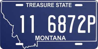 MT license plate 116872P