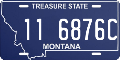 MT license plate 116876C