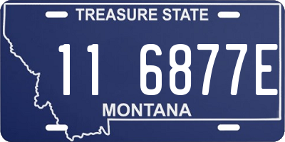 MT license plate 116877E