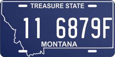 MT license plate 116879F