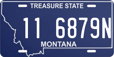 MT license plate 116879N