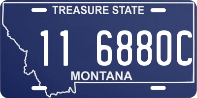 MT license plate 116880C