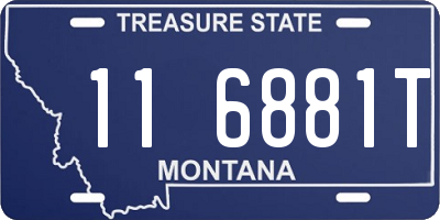 MT license plate 116881T