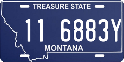 MT license plate 116883Y