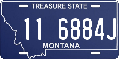 MT license plate 116884J