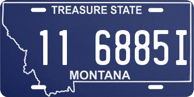 MT license plate 116885I