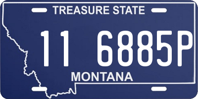 MT license plate 116885P