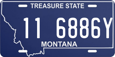 MT license plate 116886Y