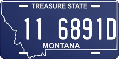 MT license plate 116891D