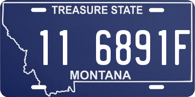 MT license plate 116891F