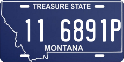 MT license plate 116891P