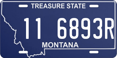 MT license plate 116893R