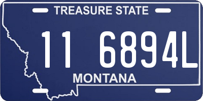 MT license plate 116894L